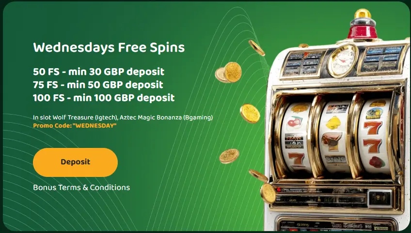 Wednesday Free Spins