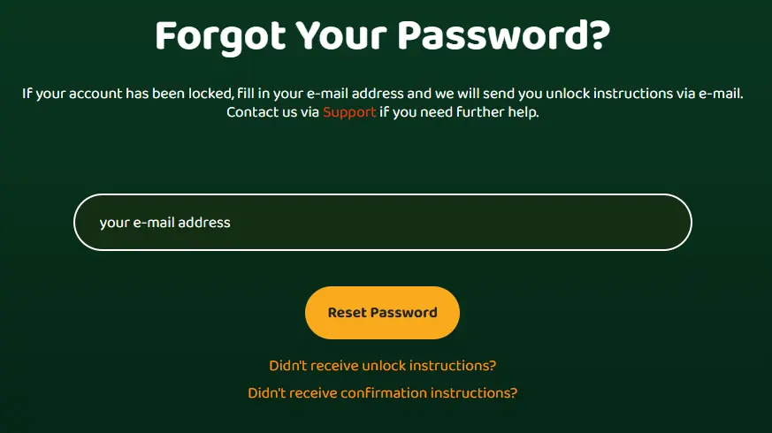 Password Recovery for the 50 Crowns Casino Login